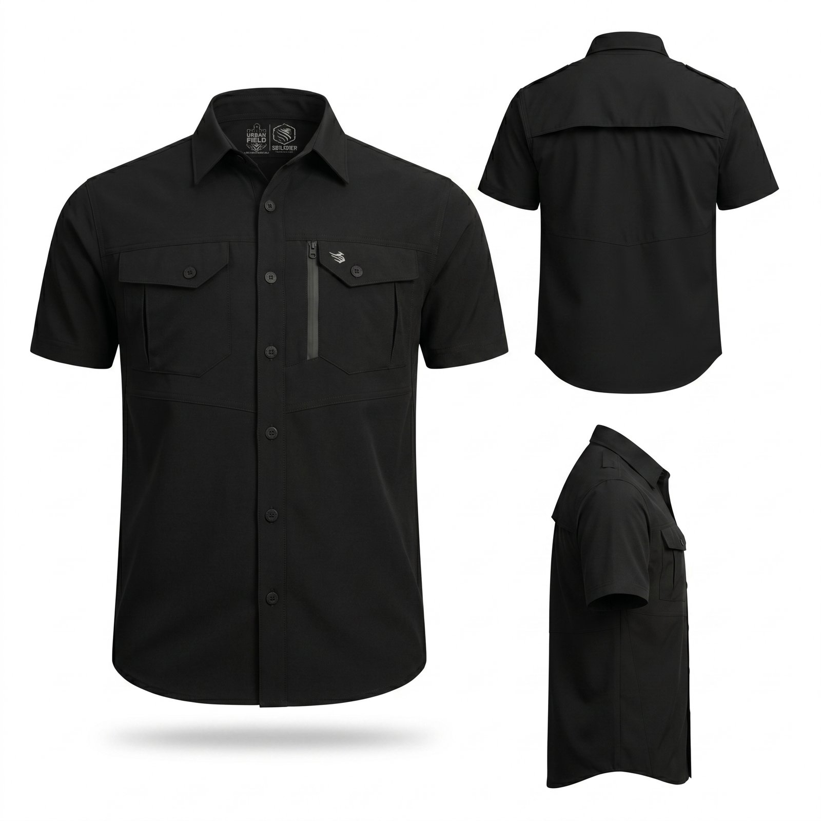 Kemeja Tactical Lengan Pendek Twill Stretch – Recon Phantom Series | Soldier Apparel - Gambar 3
