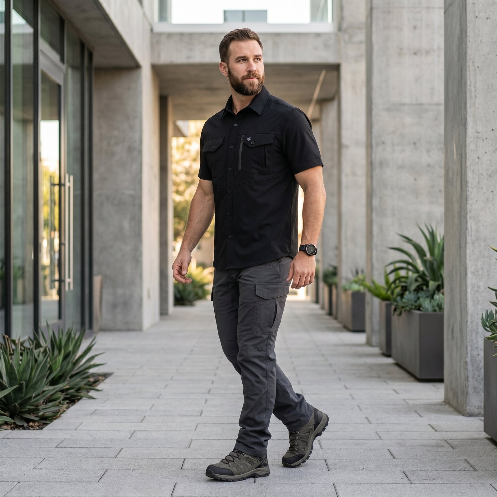 Kemeja Tactical Lengan Pendek Twill Stretch – Recon Phantom Series | Soldier Apparel - Gambar 6