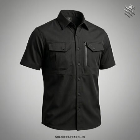 Kemeja Tactical Lengan Pendek Twill Stretch – Recon Phantom Series | Soldier Apparel