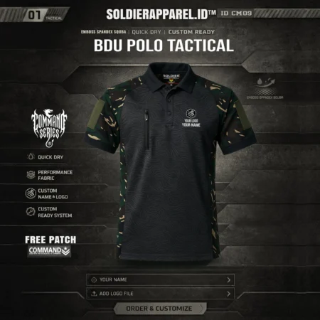 BDU Polo Tactical Pria Scuba Premium
