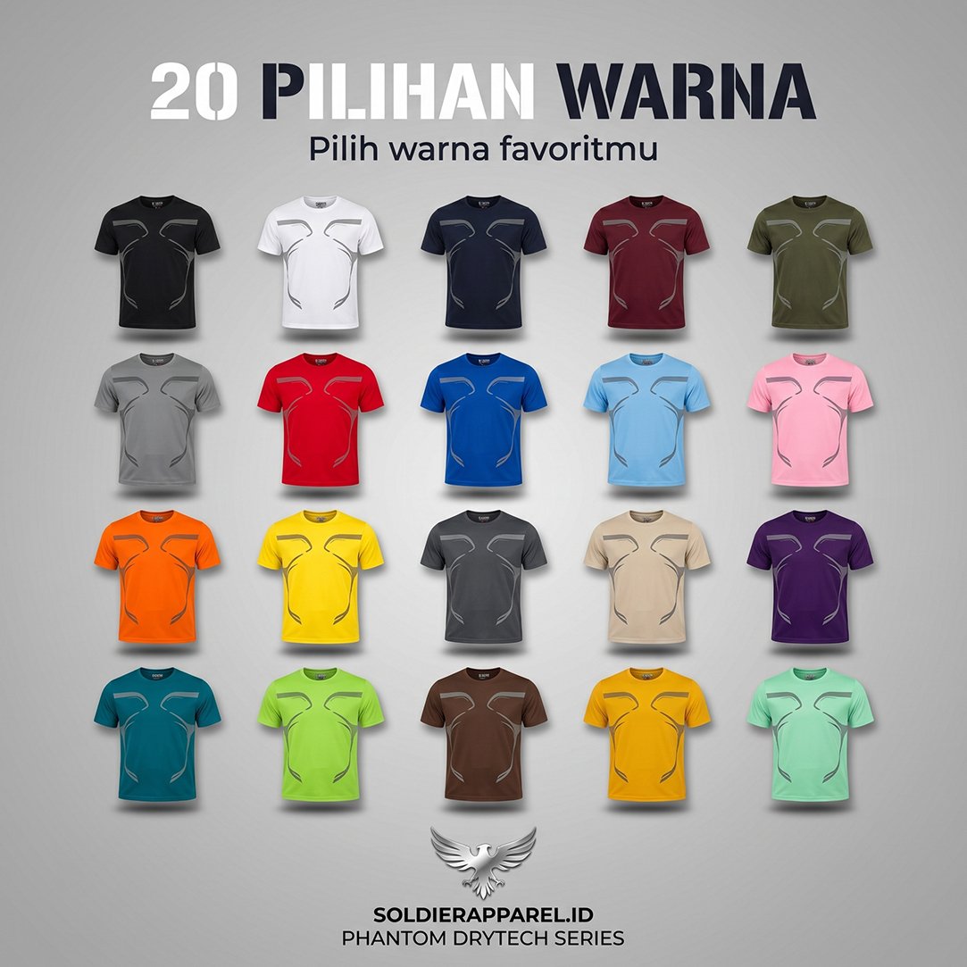 Kaos Running Dryfit Premium – Phantom DryTech Series | Kaos Olahraga - Gambar 6