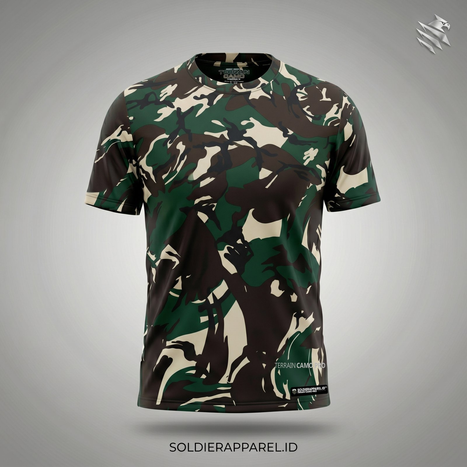 Kaos Loreng Malvinas Dryfit Pria Lengan Pendek Camo Series Oblong Adem Cepat Kering - Soldier Apparel