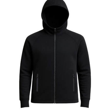 Jaket Running Scuba Lembut | Hoodie, Waterproof Zipper, Breathable - StrikeZone Series